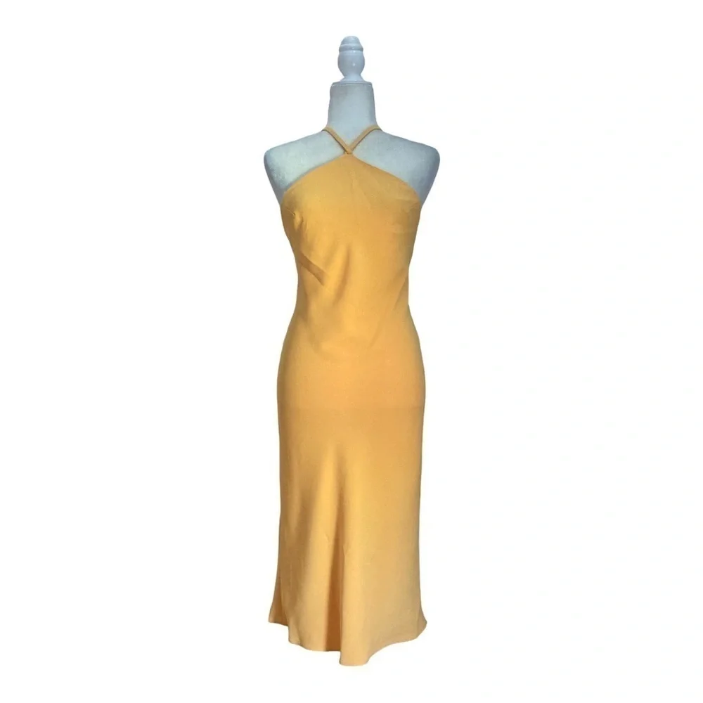 Amanda Uprichard x Revolve Melonie Dress in Citron NWOT - Picture 9 of 10